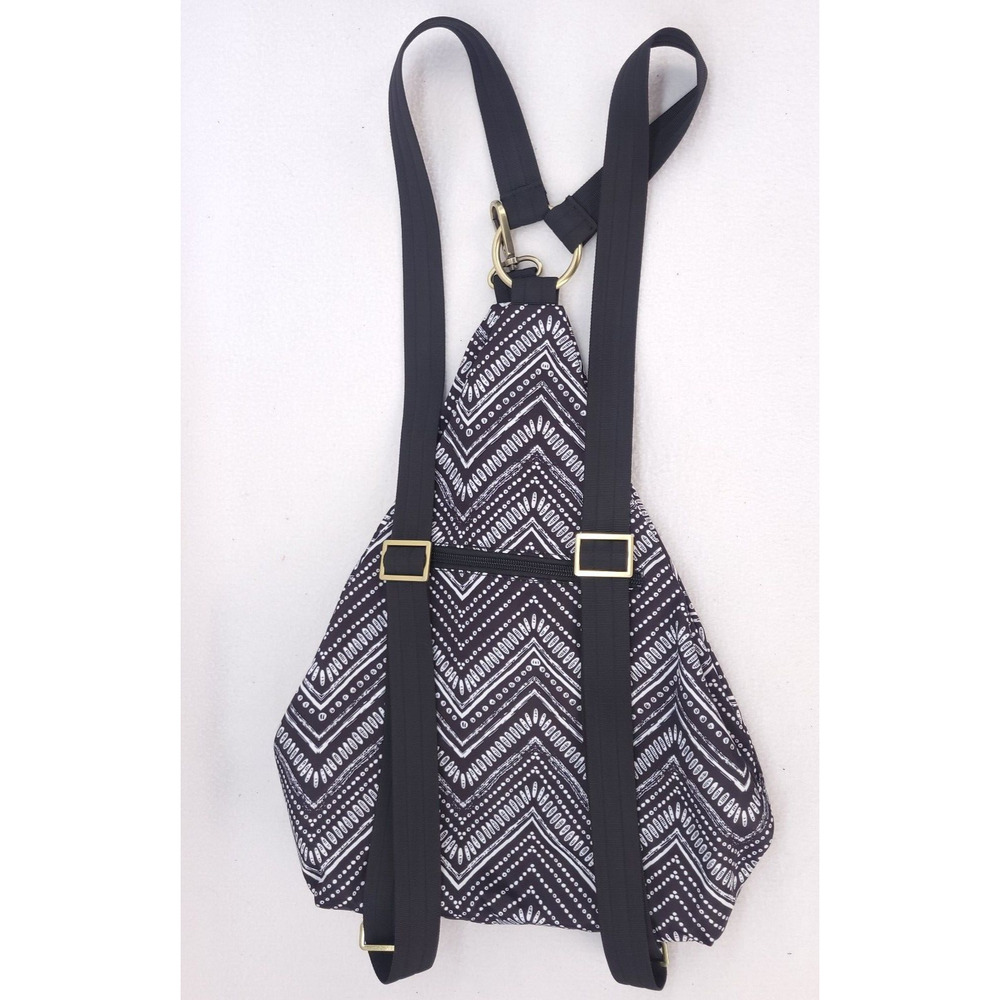 Black Butterfly Womens Bohemian Casual Fashion Backpack Zip Adjustable Strap - Picture 3 of 11
